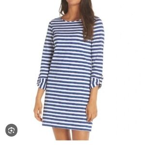 Lilly Pulitzer "Marlowe"  Striped 3/4 Roll Tab Sleeves 100% Pima Cotton